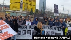 Protest je započeo ispred Zemaljskog muzeja BiH u Sarajevu, 21. februara 2026.