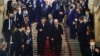Владимир Путин и Си Цзиньпин покидают Кремль после приёма в честь визита китайского лидера в Москву. Россия, 21 марта 2023 года.