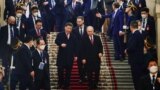 Chinese leader Xi Jinping and Russian President Vladimir Putin in the Kremlin on March 21.