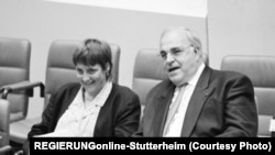 Angela Merkel și Helmuth Kohl 1991