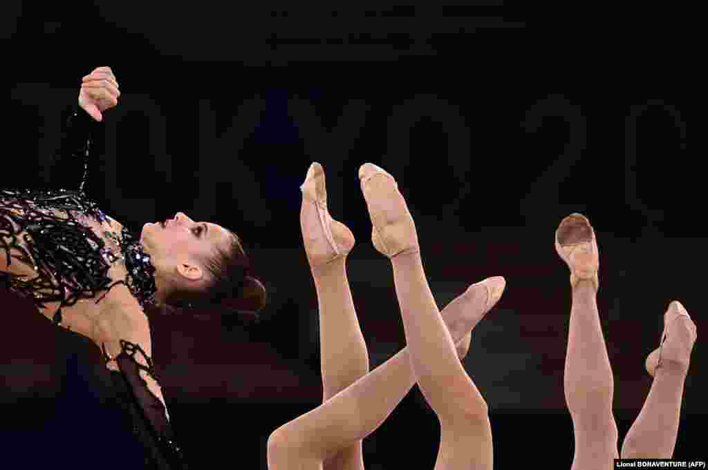 Сборная Украины участвует в квалификации группового многоборья в художественной гимнастике на Олимпийских играх 2020 года