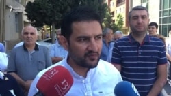 Korrupsiya qarşı mübarizə idarəsinin qarşısında etiraz