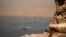 FILE PHOTO: Vessels at the Strait of Hormuz, as seen from Musandam
