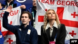 Ника Эгадзе и Этери Тутберидзе в Милане, 7 февраля