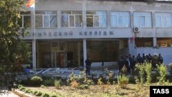 Будівля Керченського коледжу після вибуху, 17 жовтня 2018 року