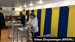 На избирательном участке в посольстве Украины. Нур-Султан, 31 марта 2019 года.