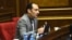 Armenia - Artak Zeynalian of the opposition Yelk bloc at a parliament session in Yerevan, 12Dec2017.