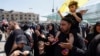 Iranian Shi'ite pilgrims pray as they attend the holy ritual of Arbaeen in Karbala on August 31.