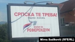 Referendum saýlawçylardan Srpska respublikasynda  "döwletlilik gününi" bellemek isläp-islemeýändiklerini  soraýar.