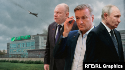 Бизнесмен Владимир Потанин, глава Сбербанка Герман Греф, президент России Владимир Путин