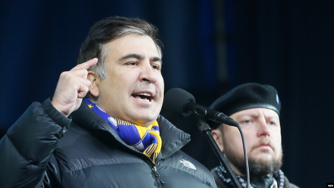 Михаил Саакашвили во время выступления на Майдане в Киеве 2 марта 