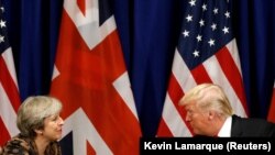 Theresa May şi Donald Trump