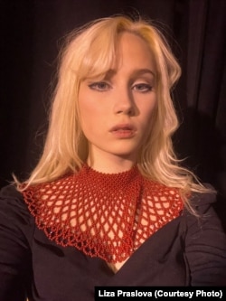 19-year-old Liza Praslova, who was forcibly taken from Mariupol to Russia in 2022