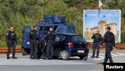 Kosovska policija u Banjskoj nakon oružanog napada grupe Srba, 26. septembar 2023. 