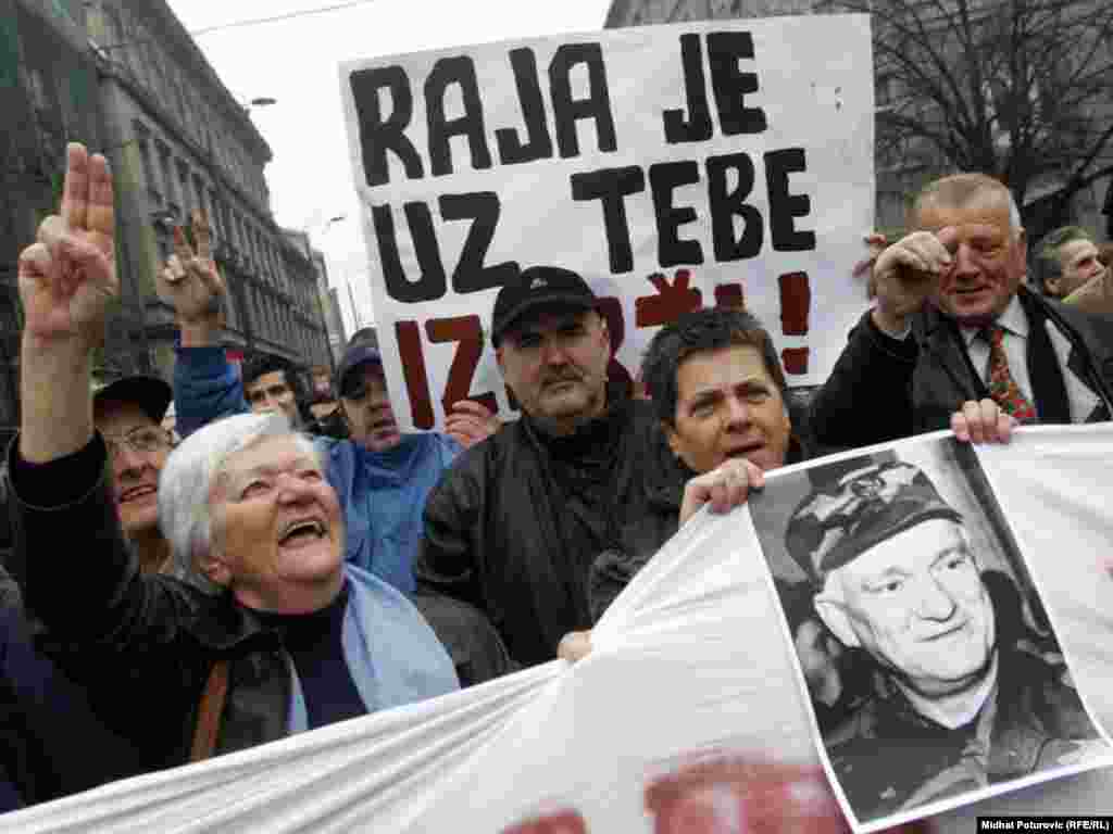 Protest zbog hašenja Jovana Divjaka u Sarajevu, 5. marta 2011