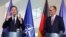 Cancelarul german Friedrich Merz (dreapta) l-a primit miercuri la Berlin pe secretarul general al NATO, Mark Rutte, înainte de cea de-a 70-a aniversare a aderării Germaniei la alianța de apărare.