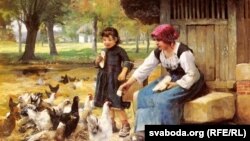 Жульен Дзюпрэ, «Час кармленьня» (1851)