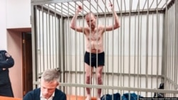 Политзаключенный Андрей Шабанов во время суда