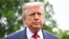 US President Donald Trump speaks to reporters at the White House on May 8.