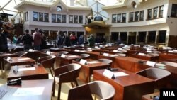 Скопје- седница на Собранието за гласање на доверба на Владата
