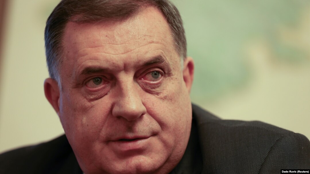 The name of Milorad Dodik, the Serbian member of the Bosnian presidency, "will be at the top of that [sanctions] list," a senior EU official told RFE/RL.