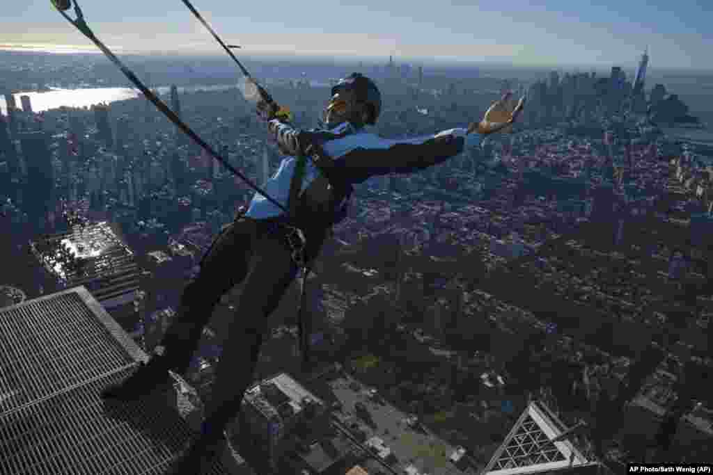 USA -- City Climb, a new attraction at 30 Hudson Yards in New York