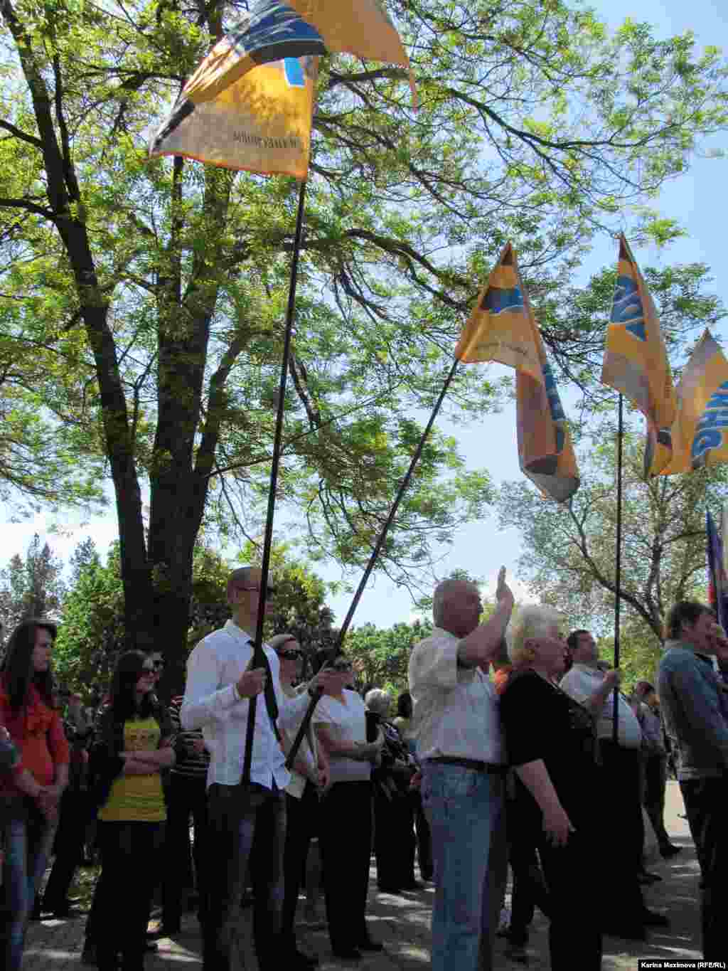 Moldova / Transdniester (Transnistria) - May Day opposition rally, Tiraspol