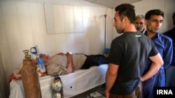 Ýer titremäniň netijeleri, Kermanşah, 22-nji iýul, 2018. 