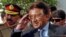 Pakistan's Pervez Musharraf saluted as he left the Pakistani presidency following his resignation in August 2008.