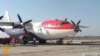 Armenia - An Antonov-12 cargo plane carrying humanitarian aid for Syrians prepares to take off from Yerevan airport, 15Oct2012.