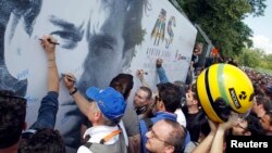 Memorijal za Ayrtona Sennu u Imoli, 1. maj 2014.