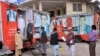 People wait for their turn to get free chest X-ray and other tests during a nation wide lockdown to help avoid the spread of the coronavirus in the northwestern city of Quetta on April 24.