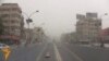عاصفة ترابية تضرب بغداد 