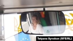 Ольга за кермом тролейбуса