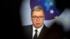Predsednik Srbije Aleksandar Vučić, donedavno rado viđen gost u EU, upalio je alarm evropskih institucija skrećući pažnju na antivladine proteste u Srbiji. Na fotografiji Vučić u Briselu 26. aprila 2021.