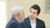 Abbas Mousavi, new spokesman of Iran's foreign ministry speaking with foreign minister Javad Zarif. Undated