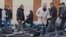 A video grab taken on January 14 from UGC images posted on social media on January 13 shows dozens of bodies lying on the ground at the Kahrizak Forensic Medical Center in Tehran.