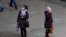 Belarus - People wearing masks to protect themselves against COVID-19. Minsk, 20Mar2020
