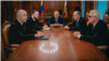 Коллаж: Силуанов, Орешкин, Путин, Бортников и Шохин