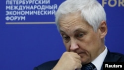 Kremlin economic adviser Andrei Belousov (file photo)