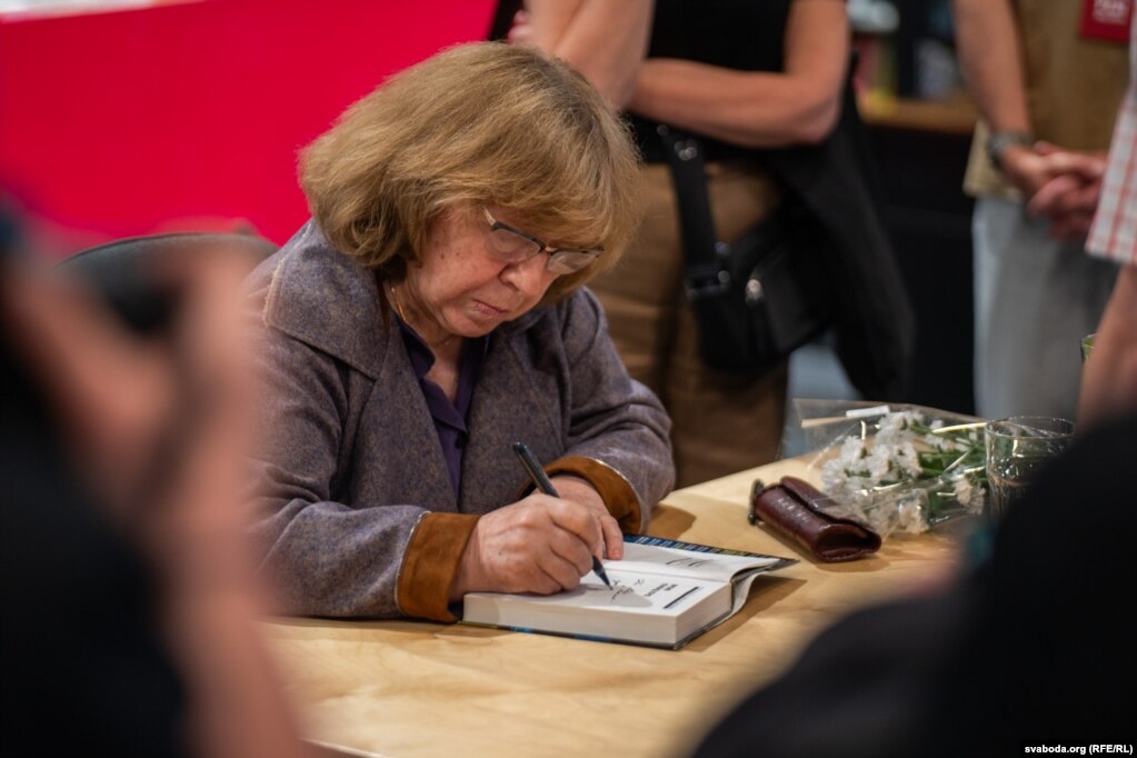 Сустрэча са Сьвятланай Алексіевіч у Варшаве, 16 чэрвеня 2025 году