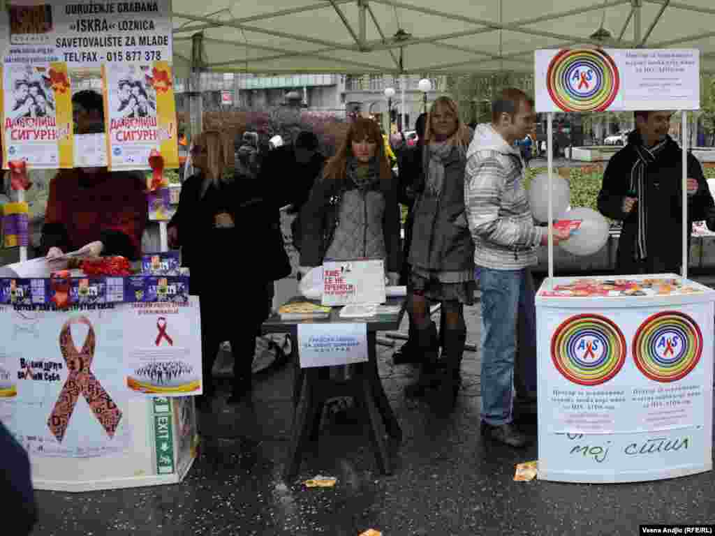 Obilježavanje Međunarodnog dana borbe protiv AIDS-a, Beograd, 1. decembar 2010