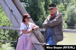 Eugenia Crețu și Vasile Botnaru, ultimele gânduri la încheierea filmărilor, Ungheni, iulie 2021.