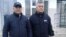 Bektur Asanov (right) and Kubanychbek Kadyrov after their release on February 12.