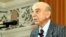 Professor Askarzadeh during a conference in Baku, Azerbaijan, on November 10, 2008.