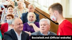 Vladimir Voronin și Igor Dodon în campania electorală trecută