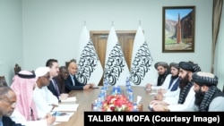 طارق علي بخیت معاون سرمنشی سازمان همکاری با امیرخان متقی وزیر خارجه حکومت طالبان در کابل دیدار کرد