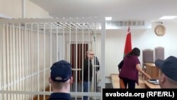 Генадзь Зубараў на лаве падсудных