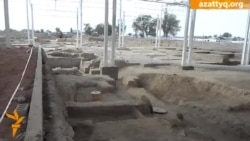 Тараздағы археологиялық қазбаларға ауыр техника қатысқан