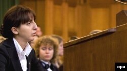 Georgian First Deputy Justice Minister Tina Burjaliani at the International Court of Justice